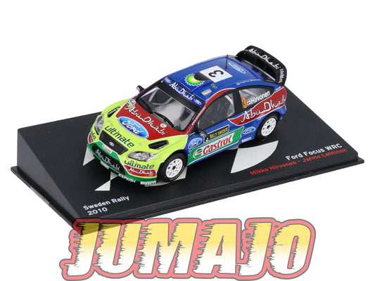 RP20 1/43 IXO Altaya Passion Rallye Ford Focus WRC Suède M.Hirvonen #3 2010