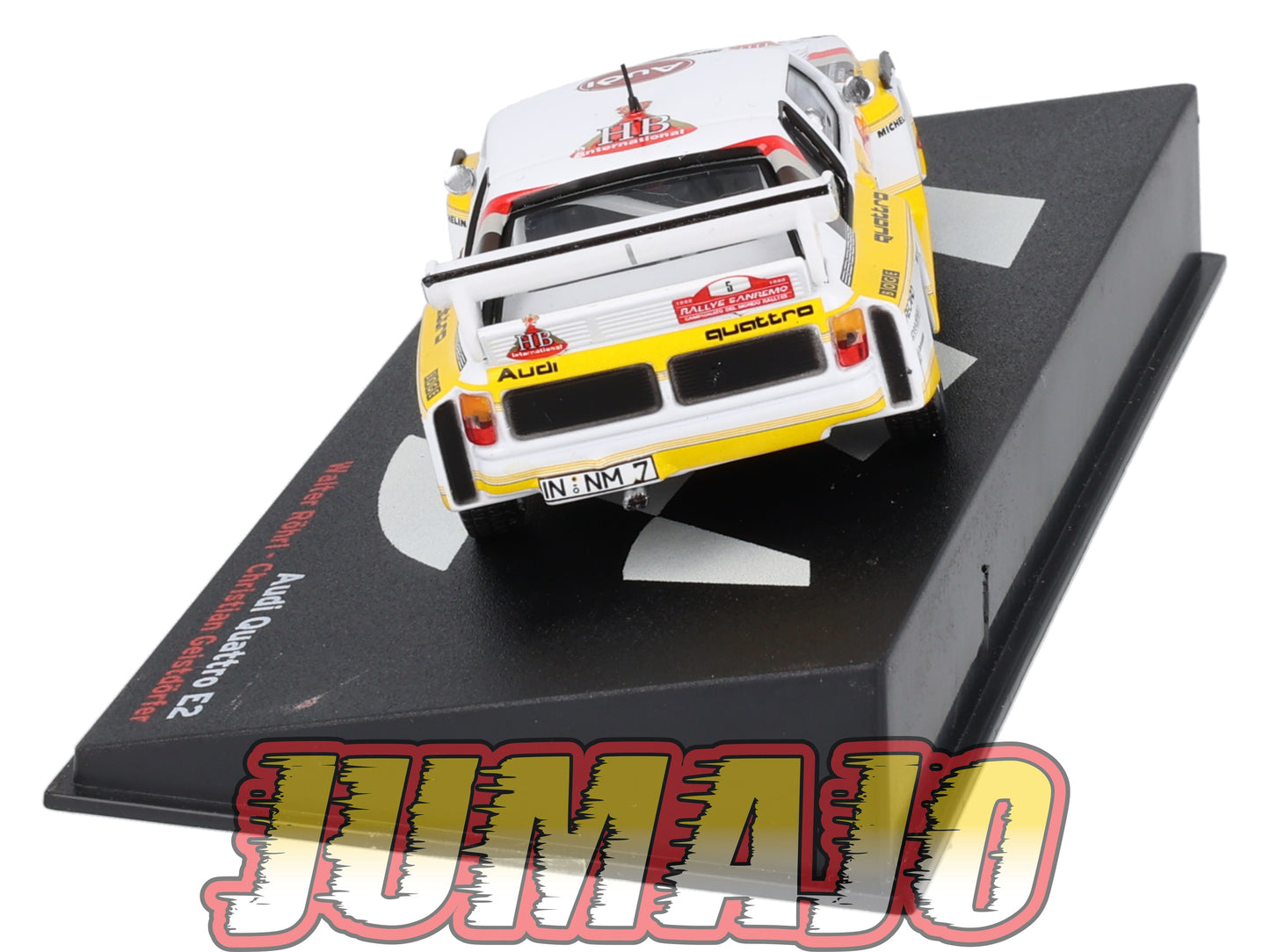 RP24 1/43 IXO Altaya Passion Rallye Audi Quattro E2 Sanremo W.Rohrl #5 1985