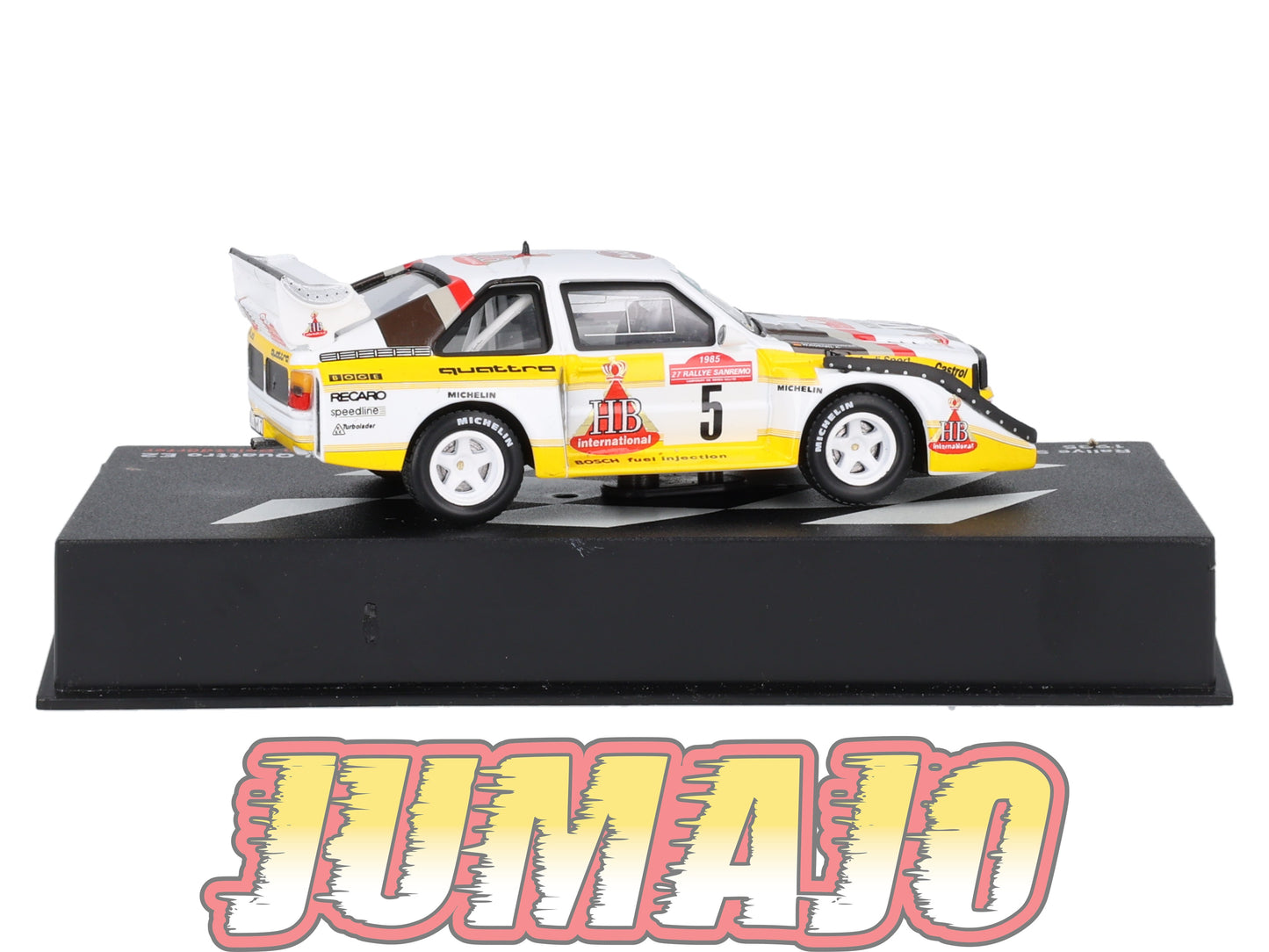 RP24 1/43 IXO Altaya Passion Rallye Audi Quattro E2 Sanremo W.Rohrl #5 1985