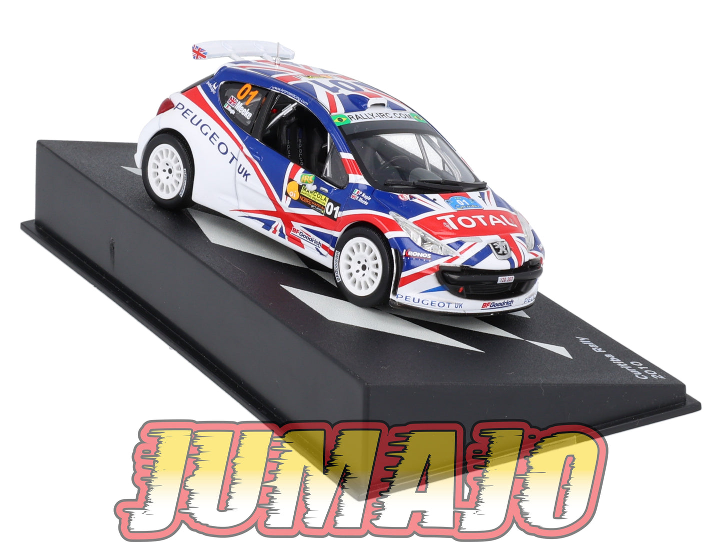 RP30 1/43 IXO Altaya Passion Rallye Peugeot 207 S2000 Zero Curitiba K.Meeke #1 2010