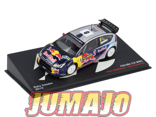 RP31 1/43 IXO Altaya Passion Rallye Citroen C4 WRC Suède K.Raikkonen #8 2010