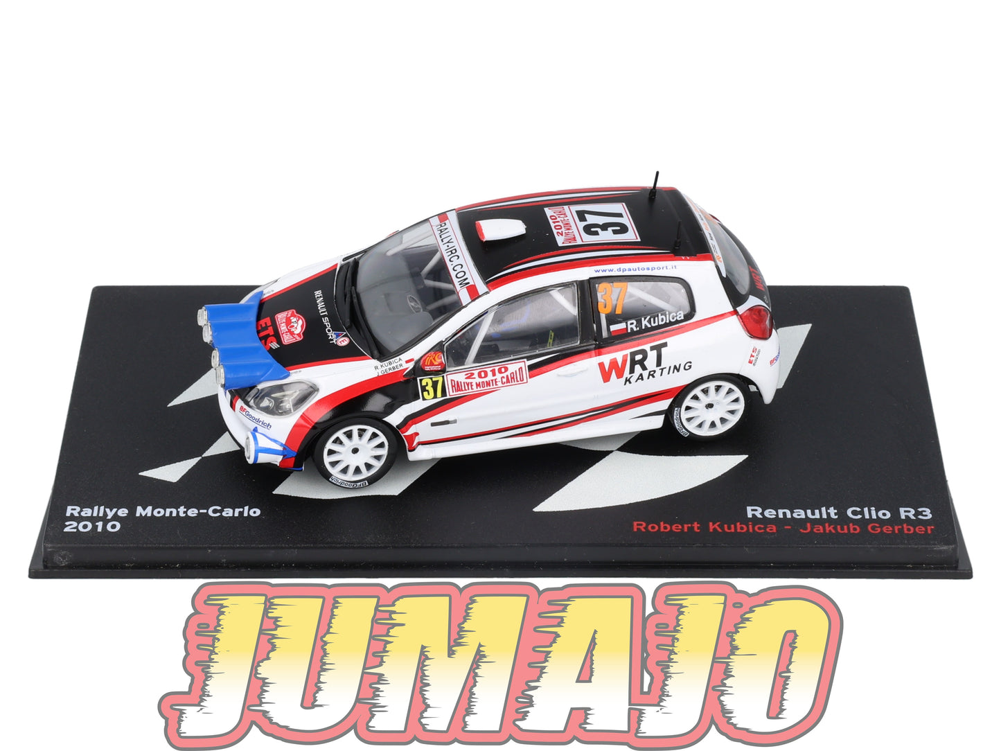 RP32 1/43 IXO Altaya Passion Rallye RENAULT Clio R3 R.Kubica 2010 #37