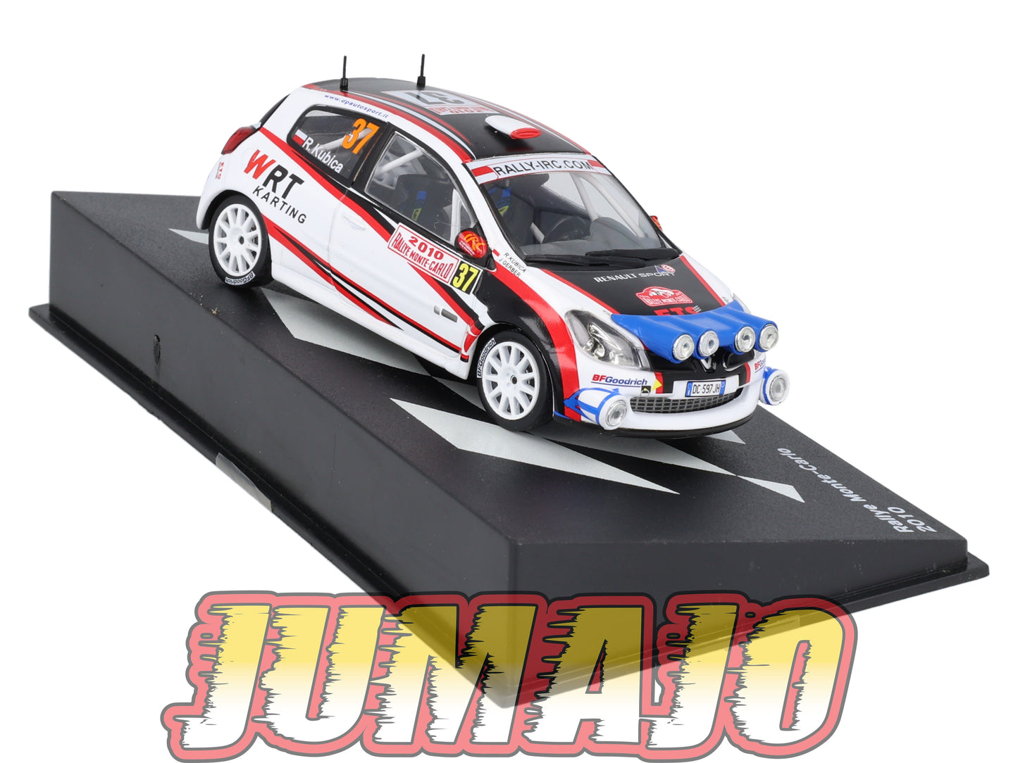 RP32 1/43 IXO Altaya Passion Rallye RENAULT Clio R3 R.Kubica 2010 #37