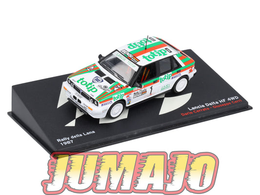 RP36 1/43 IXO Altaya Passion Rallye LANCIA Delta HF 4WD D.Cerrato 1987 #1