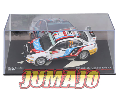 RP38 1/43 IXO Altaya Passion Rallye Mitsubishi Lancer Evo IX Mexique A.Araujo #31 2010