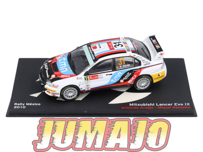 RP38 1/43 IXO Altaya Passion Rallye Mitsubishi Lancer Evo IX Mexique A.Araujo #31 2010