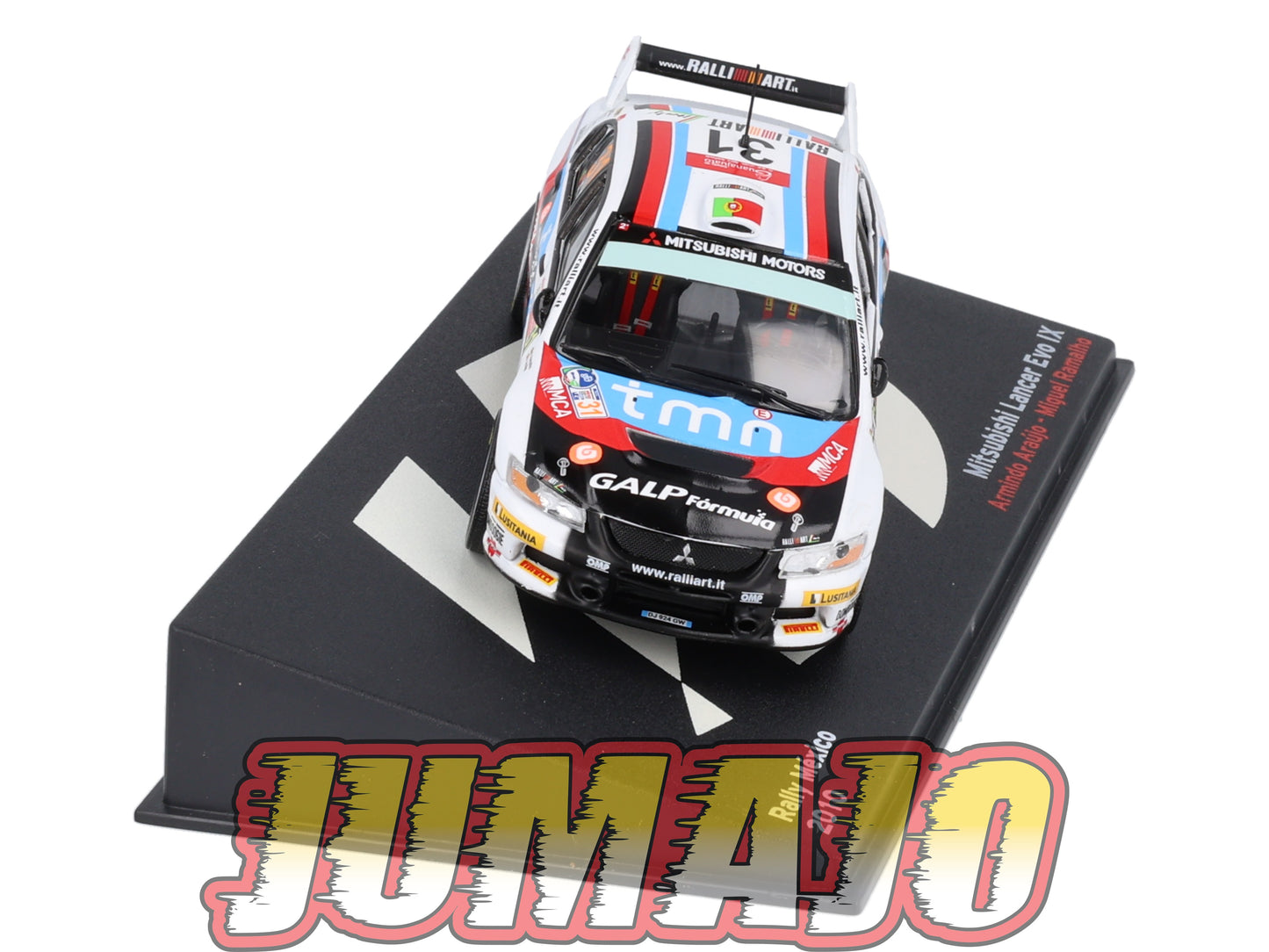 RP38 1/43 IXO Altaya Passion Rallye Mitsubishi Lancer Evo IX Mexique A.Araujo #31 2010