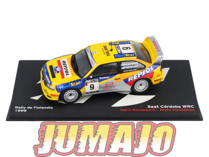 RP39 1/43 IXO Altaya Passion Rallye Seat Cordoba WRC Finlande H.Rovanpera #9 1999