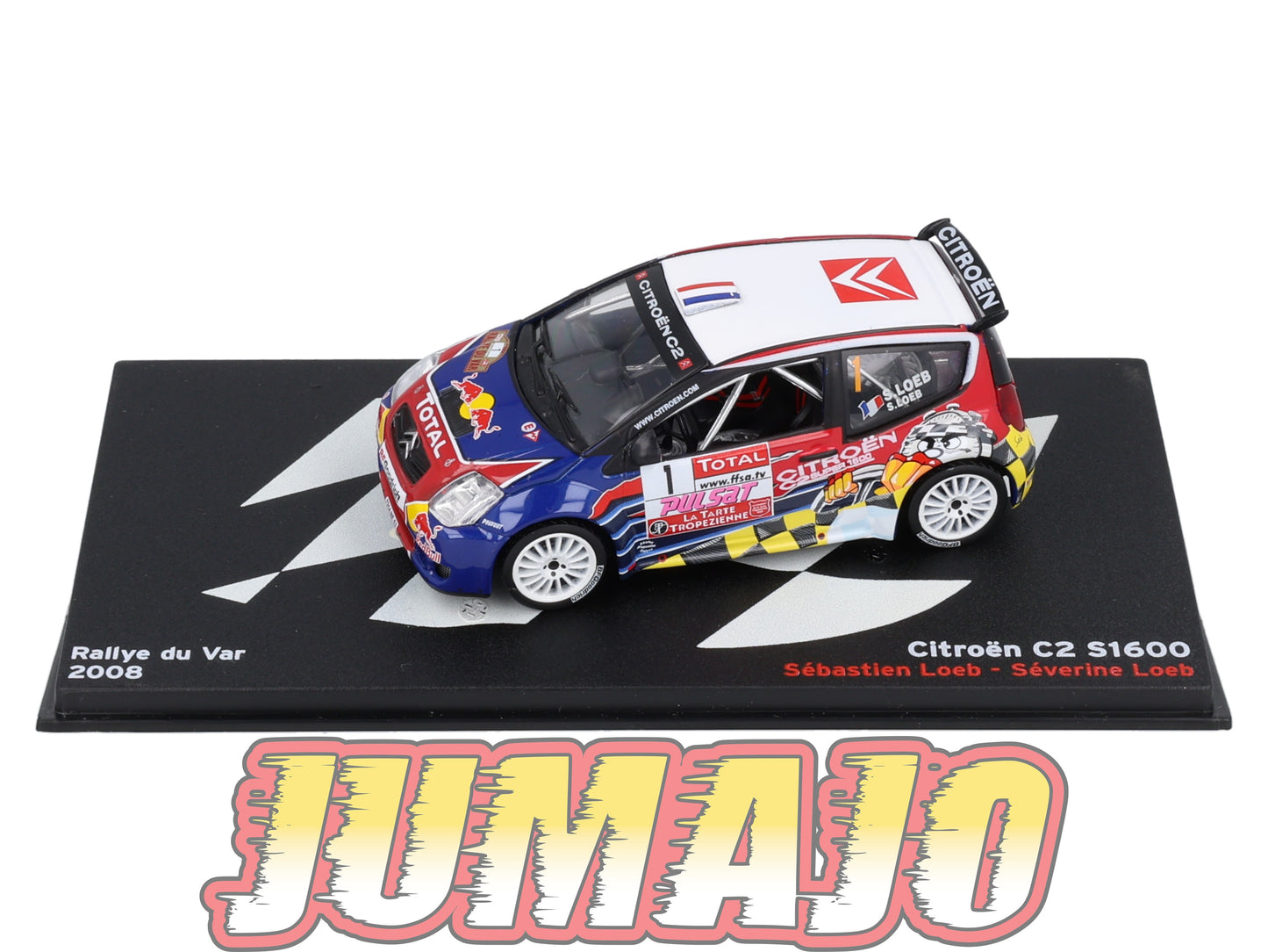 RP3 1/43 IXO Altaya Passion Rallye Citroen C2 S1600 rallye du Var S.Loeb #1 2008