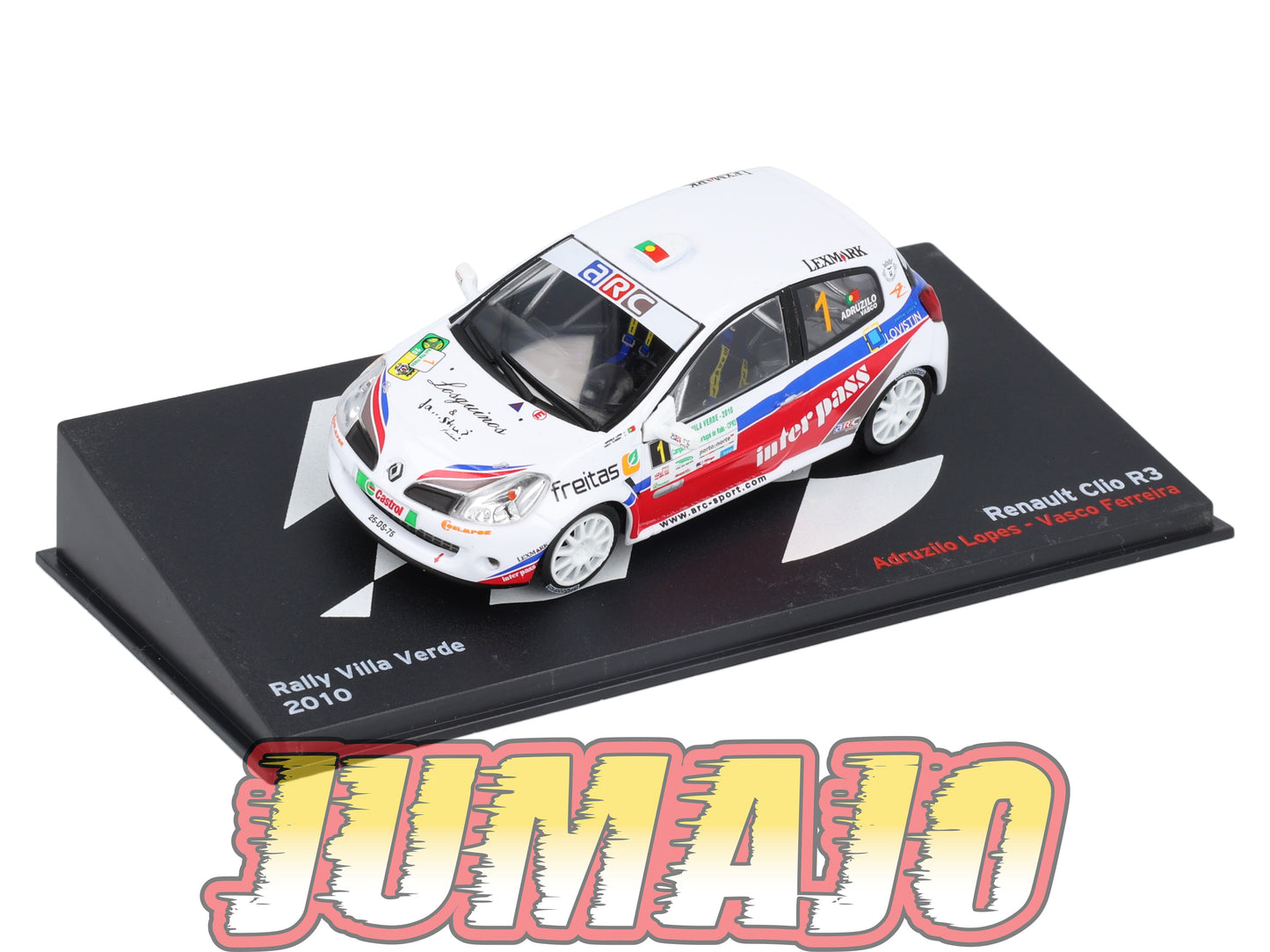 RP401 1/43 IXO Altaya Passion Rallye RENAULT Clio R3 A.Lopes 2010 #1