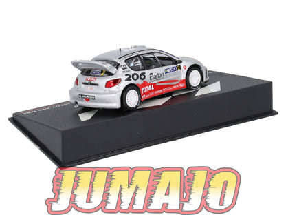 RP40 1/43 IXO Altaya Passion Rallye Peugeot 206 WRC Finlande M.Gronholm #2 2002