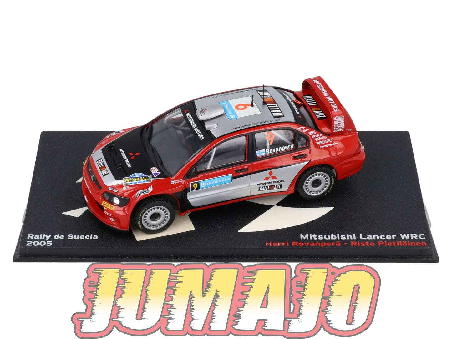 RP42 1/43 IXO Altaya Passion Rallye Mitsubishi Lancer Suède H.Rovanpera #9 2005