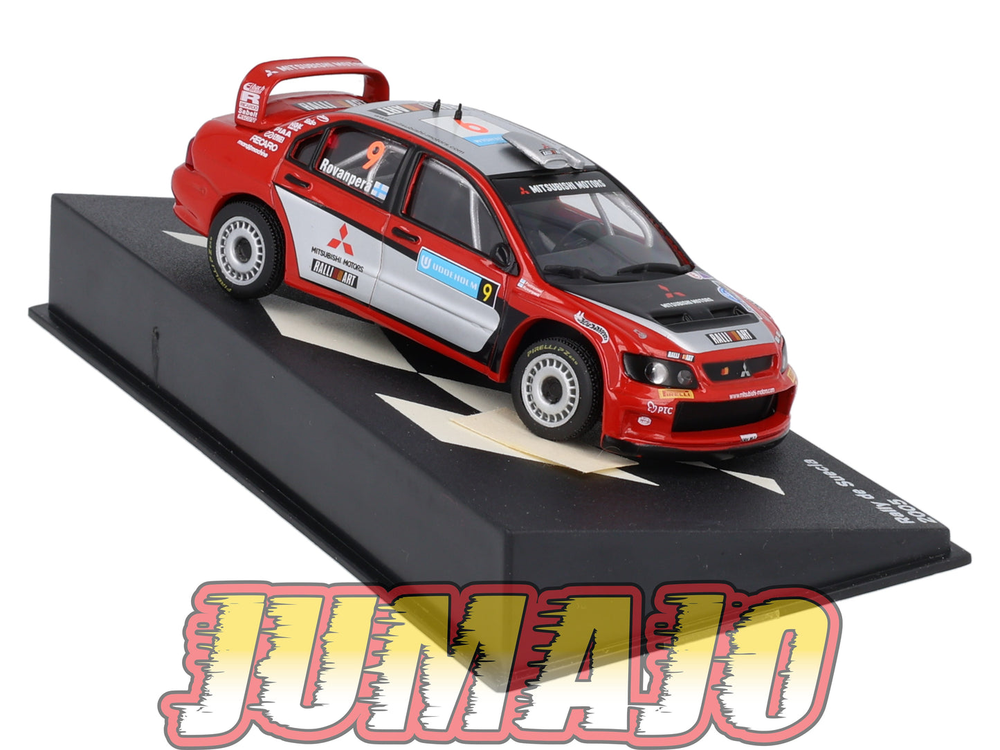 RP42 1/43 IXO Altaya Passion Rallye Mitsubishi Lancer Suède H.Rovanpera #9 2005