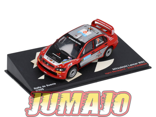 RP42 1/43 IXO Altaya Passion Rallye Mitsubishi Lancer Suède H.Rovanpera #9 2005