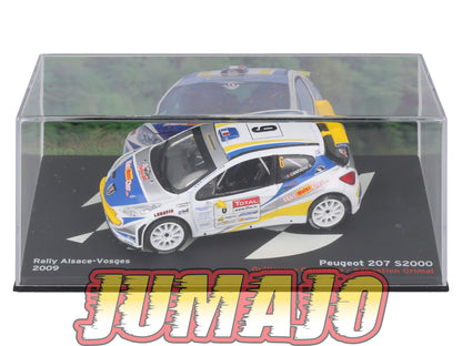 RP47 1/43 IXO Altaya Passion Rallye Peugeot 207 S2000 Alsace-Vosges G.Canivenq #6 2009