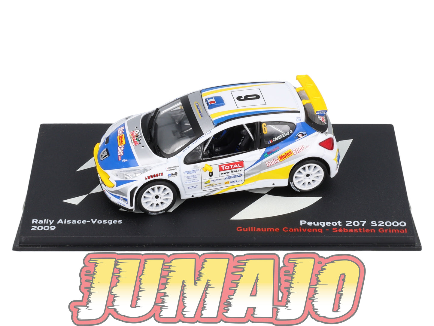 RP47 1/43 IXO Altaya Passion Rallye Peugeot 207 S2000 Alsace-Vosges G.Canivenq #6 2009