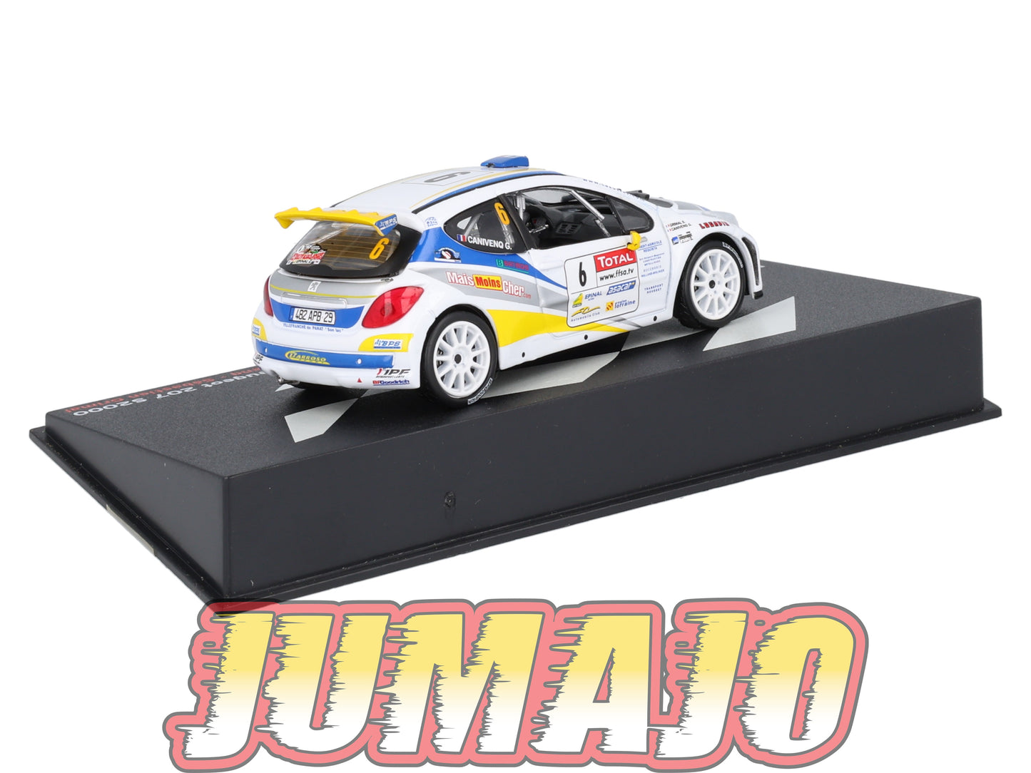 RP47 1/43 IXO Altaya Passion Rallye Peugeot 207 S2000 Alsace-Vosges G.Canivenq #6 2009