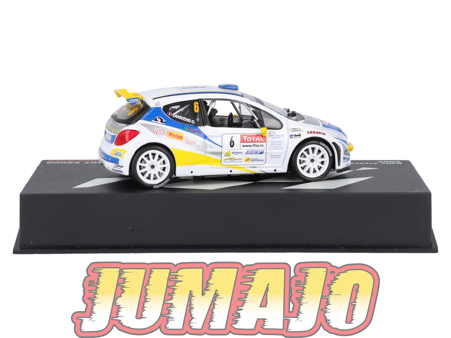 RP47 1/43 IXO Altaya Passion Rallye Peugeot 207 S2000 Alsace-Vosges G.Canivenq #6 2009