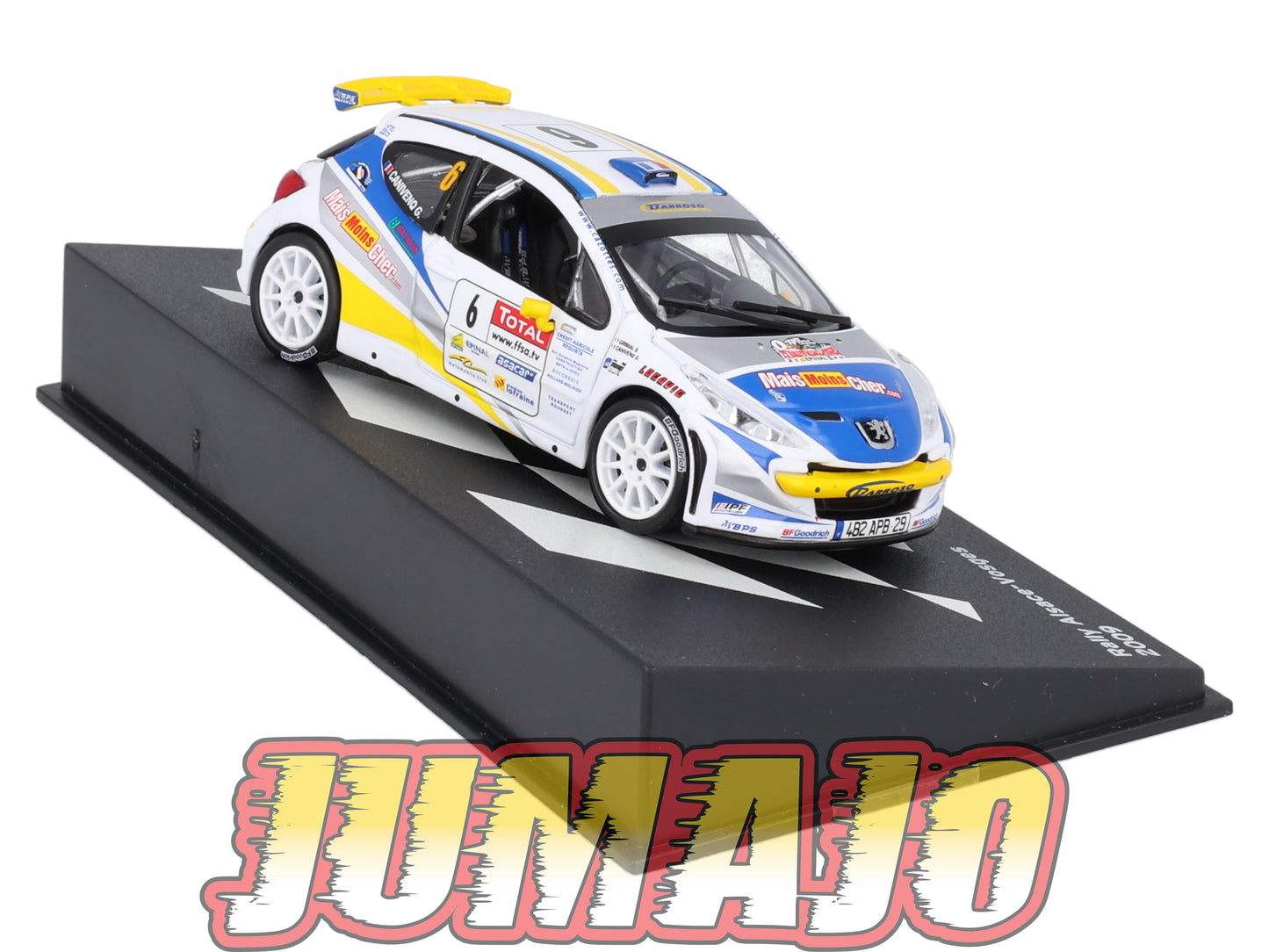 RP47 1/43 IXO Altaya Passion Rallye Peugeot 207 S2000 Alsace-Vosges G.Canivenq #6 2009