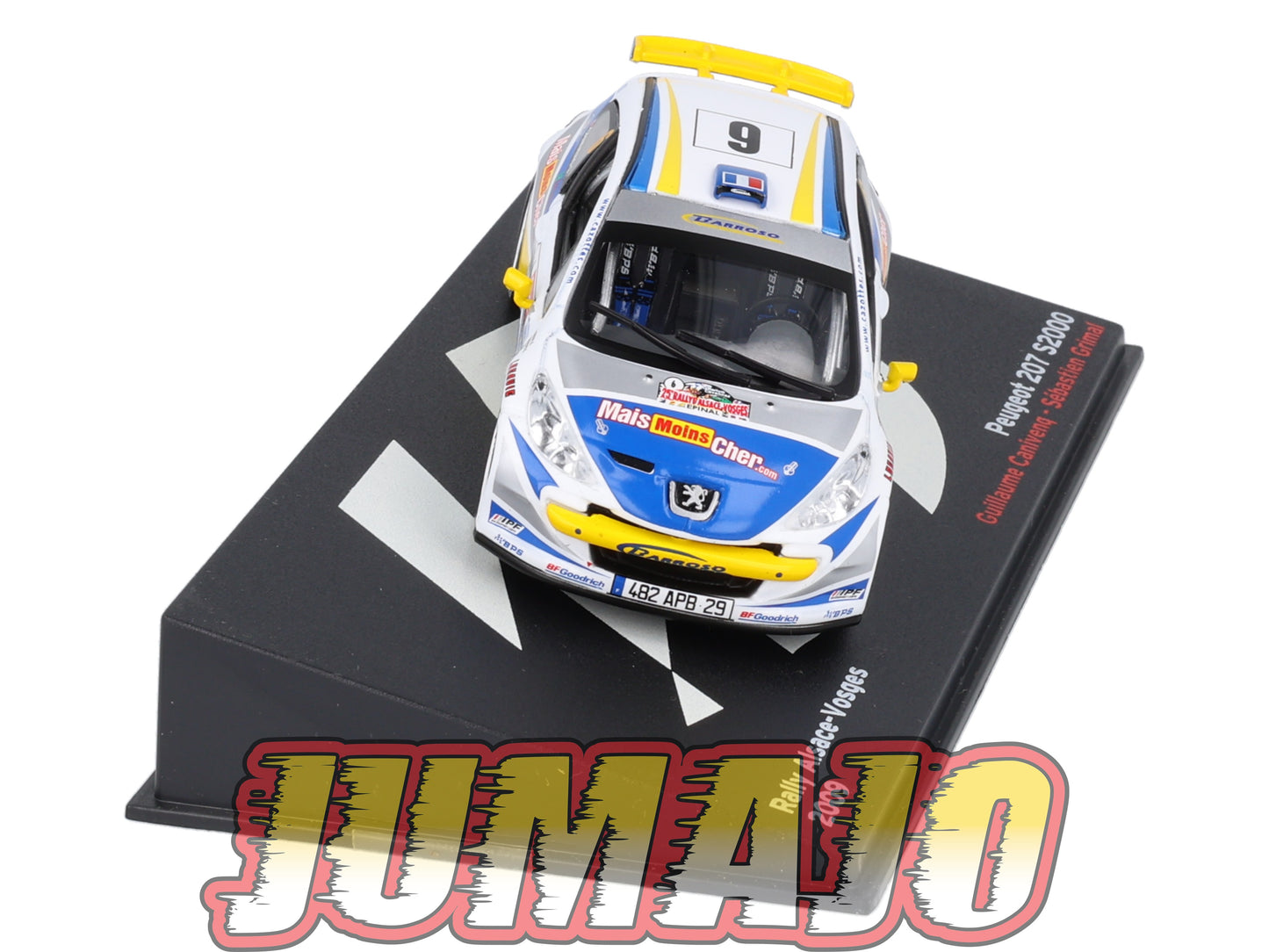 RP47 1/43 IXO Altaya Passion Rallye Peugeot 207 S2000 Alsace-Vosges G.Canivenq #6 2009