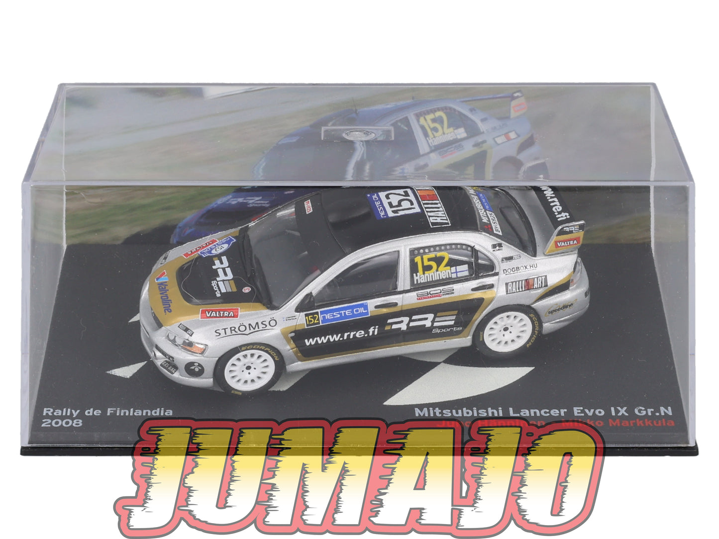 RP51 1/43 IXO Altaya Passion Rallye Mitsubishi Lancer Evo IX Gr.N Finlande J.Hanninen #152 2008