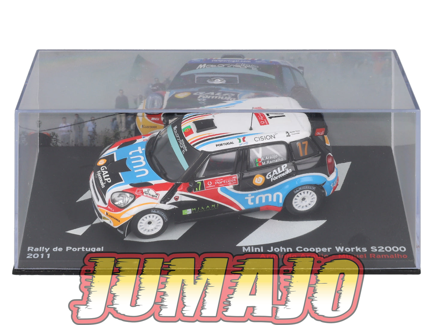 RP58 1/43 IXO Altaya Passion Rallye Mini John cooper Works S2000 Portugal A.Araujo #17 2011