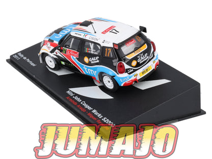 RP58 1/43 IXO Altaya Passion Rallye Mini John cooper Works S2000 Portugal A.Araujo #17 2011