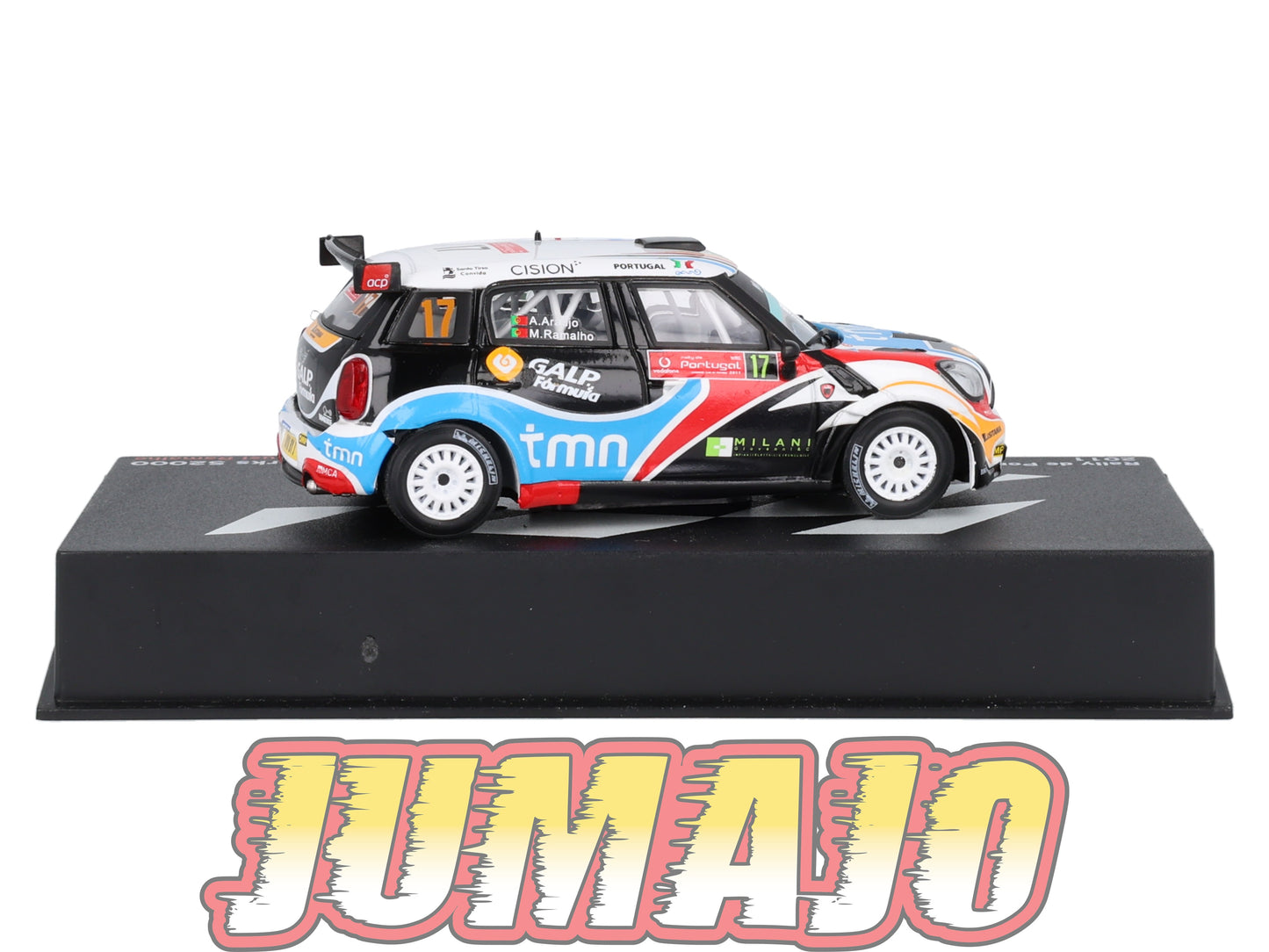 RP58 1/43 IXO Altaya Passion Rallye Mini John cooper Works S2000 Portugal A.Araujo #17 2011