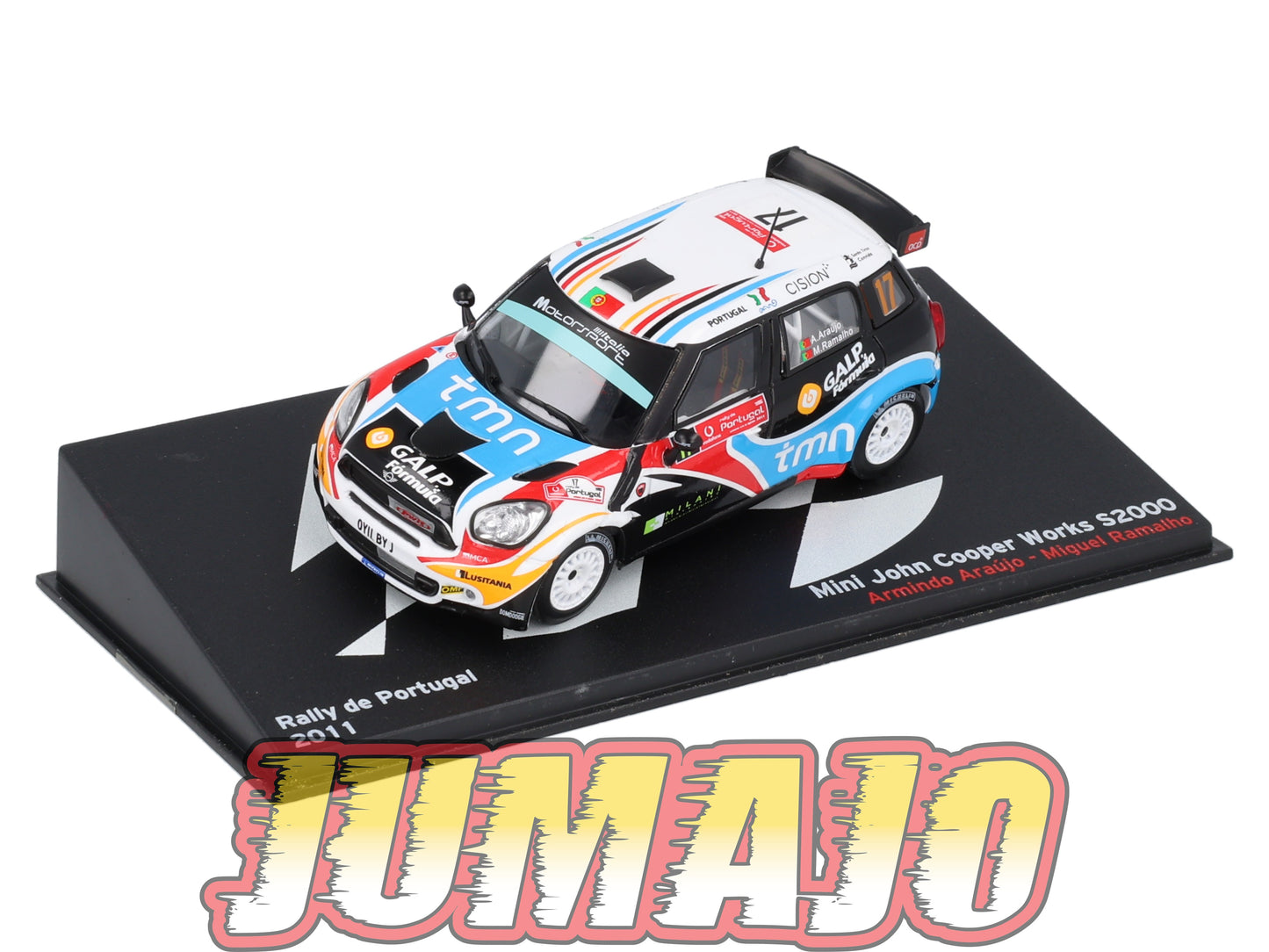 RP58 1/43 IXO Altaya Passion Rallye Mini John cooper Works S2000 Portugal A.Araujo #17 2011