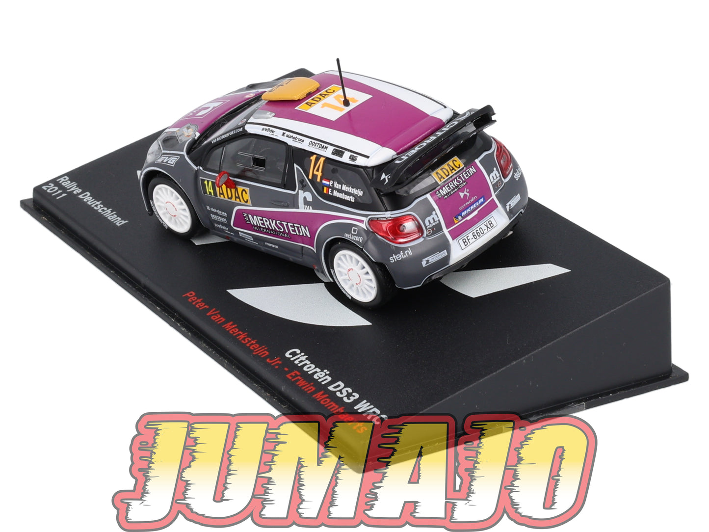 RP62 1/43 IXO Altaya Passion Rallye Citroen DS3 WRC Deutschland P.Merksteijn Jr. #14 2011