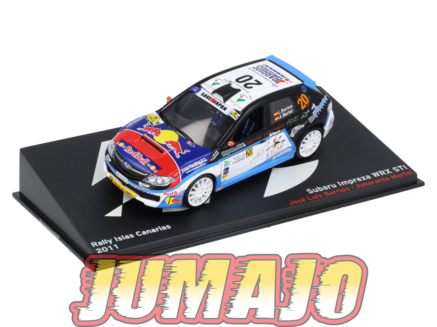 RP64 1/43 IXO Altaya Passion Rallye SUBARU Impreza WRX STI L.Barrios 2011 #20