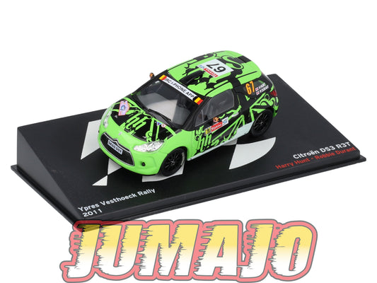 RP66 1/43 IXO Altaya Passion Rallye Citroen DS3 R3T Ypres Vesthoeck H.Hunt #67 2011