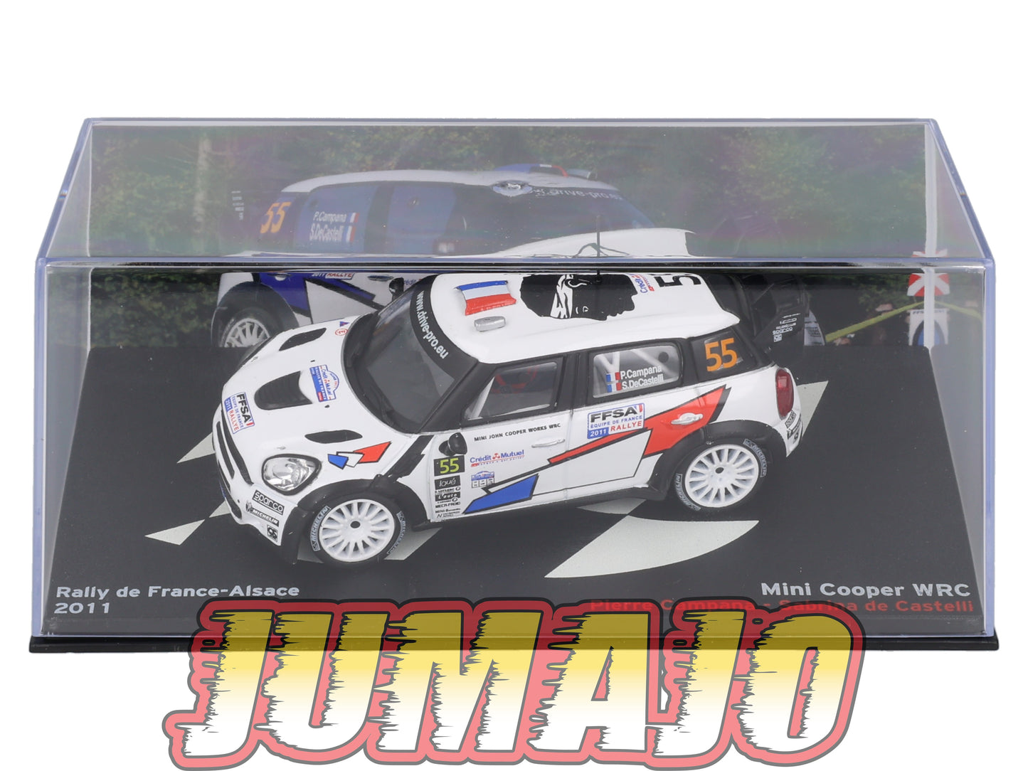 RP67 1/43 IXO Altaya Passion Rallye Mini Cooper WRC France-Alsace P.Campana #55 2011