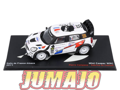 RP67 1/43 IXO Altaya Passion Rallye Mini Cooper WRC France-Alsace P.Campana #55 2011