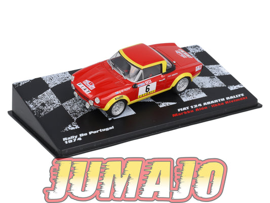 RPL28 1/43 IXO DeAGOSTINI Pologne Rallye : FIAT 124 Abarth Rallye Portugal 1974 #6 M.Alén