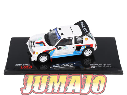 RSL11 Voiture 1/43 IXO Altaya Rallye Sebastien Loeb PEUGEOT 205 T16 EVO2 2016 #1 Vosges Rally Festival