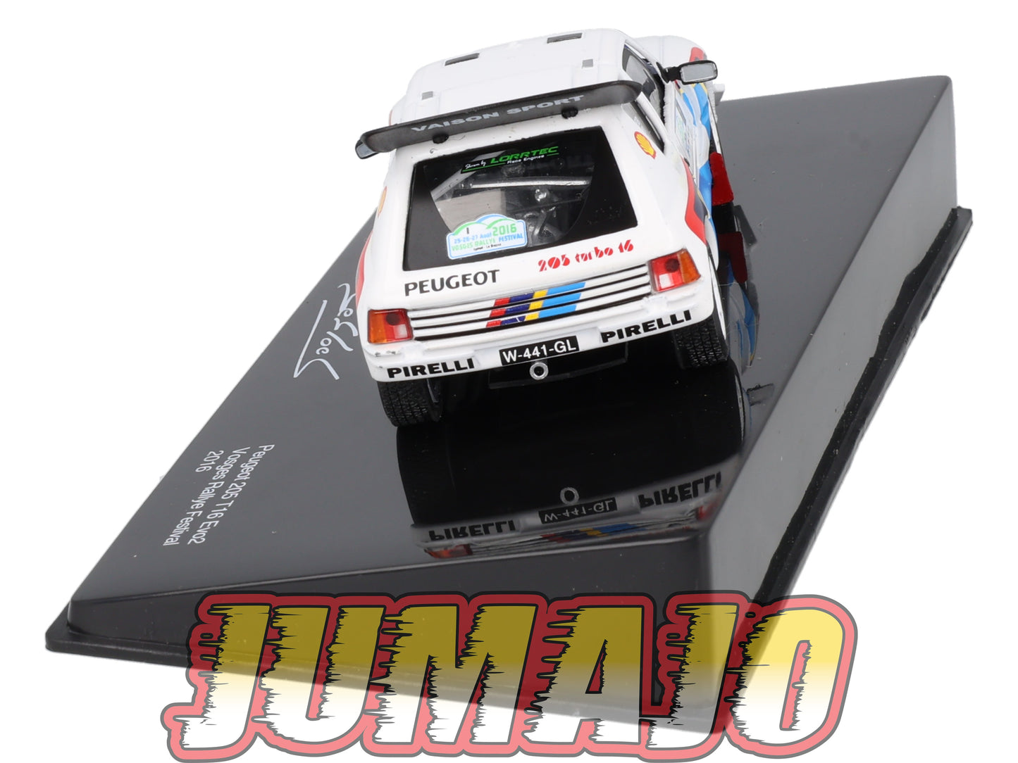 RSL11 Voiture 1/43 IXO Altaya Rallye Sebastien Loeb PEUGEOT 205 T16 EVO2 2016 #1 Vosges Rally Festival