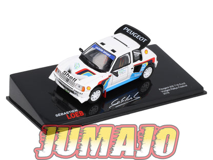 RSL11 Voiture 1/43 IXO Altaya Rallye Sebastien Loeb PEUGEOT 205 T16 EVO2 2016 #1 Vosges Rally Festival