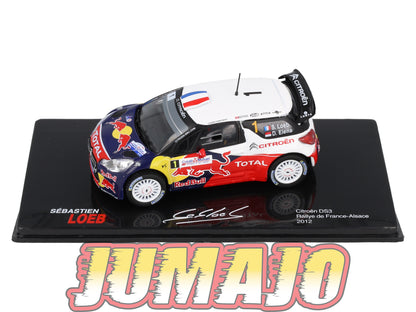 RSL12 Voiture 1/43 IXO Altaya Rallye Sebastien Loeb CITROËN DS3 2012 #1 Rallye De France Alsace
