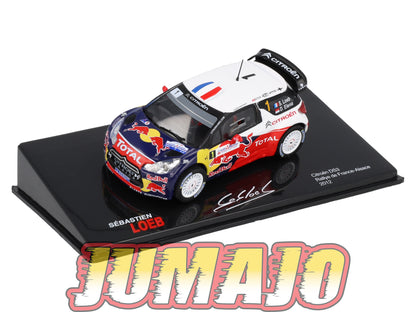 RSL12 Voiture 1/43 IXO Altaya Rallye Sebastien Loeb CITROËN DS3 2012 #1 Rallye De France Alsace