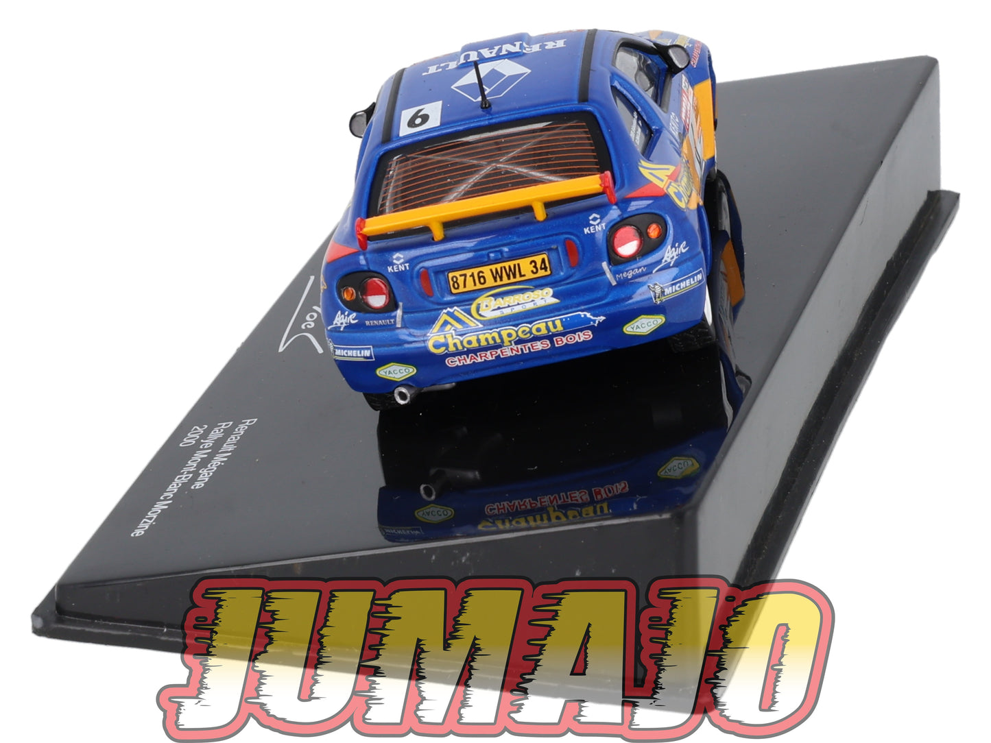 RSL14 Voiture 1/43 IXO Altaya Rallye Sebastien Loeb RENAULT Mégane 2000 #6 Rally Mont Blanc Morzine