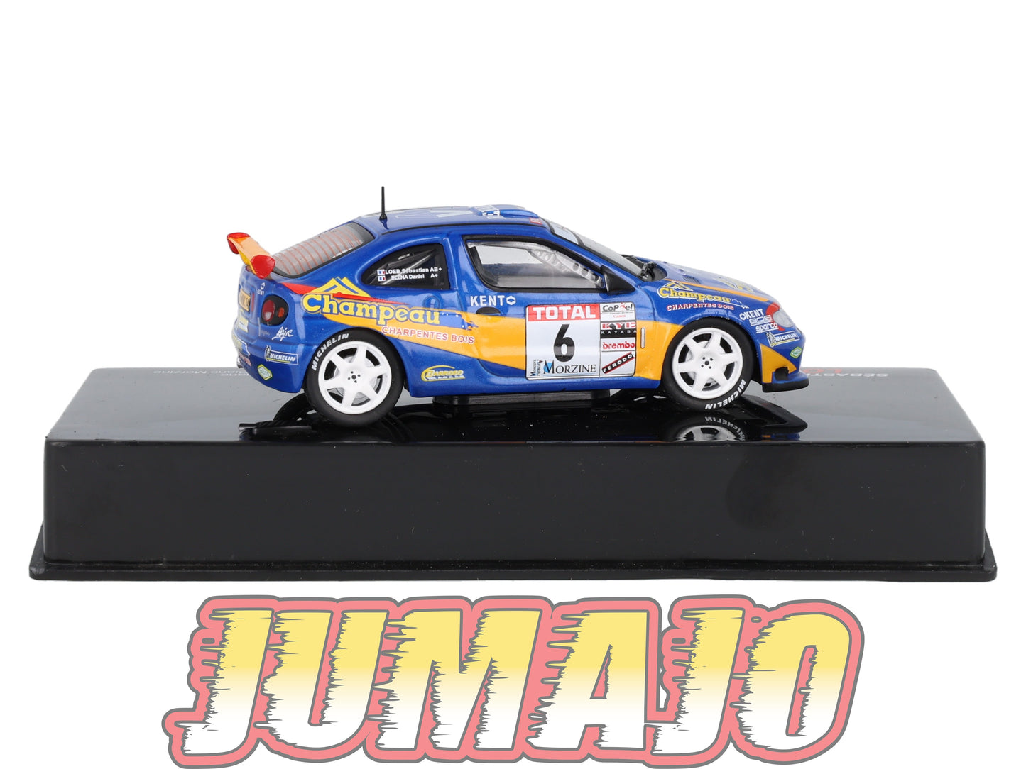 RSL14 Voiture 1/43 IXO Altaya Rallye Sebastien Loeb RENAULT Mégane 2000 #6 Rally Mont Blanc Morzine