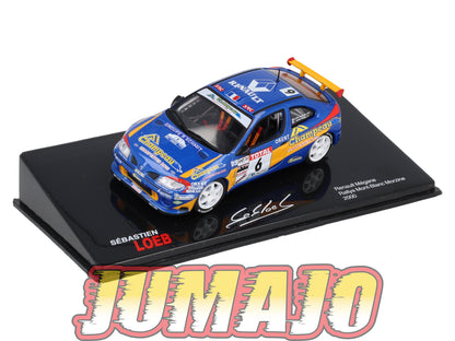 RSL14 Voiture 1/43 IXO Altaya Rallye Sebastien Loeb RENAULT Mégane 2000 #6 Rally Mont Blanc Morzine