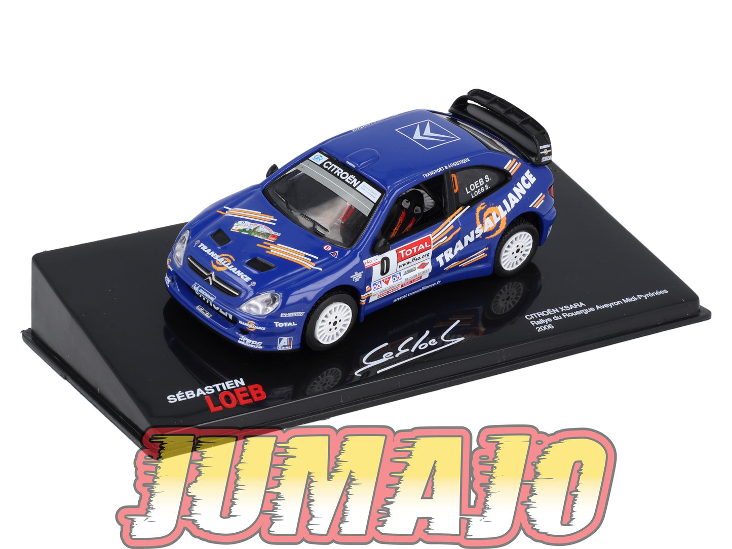 RSL15 Voiture 1/43 IXO Altaya Rallye Sebastien Loeb : CITROËN Xsara 2006 #0 Rally Du Rouergue