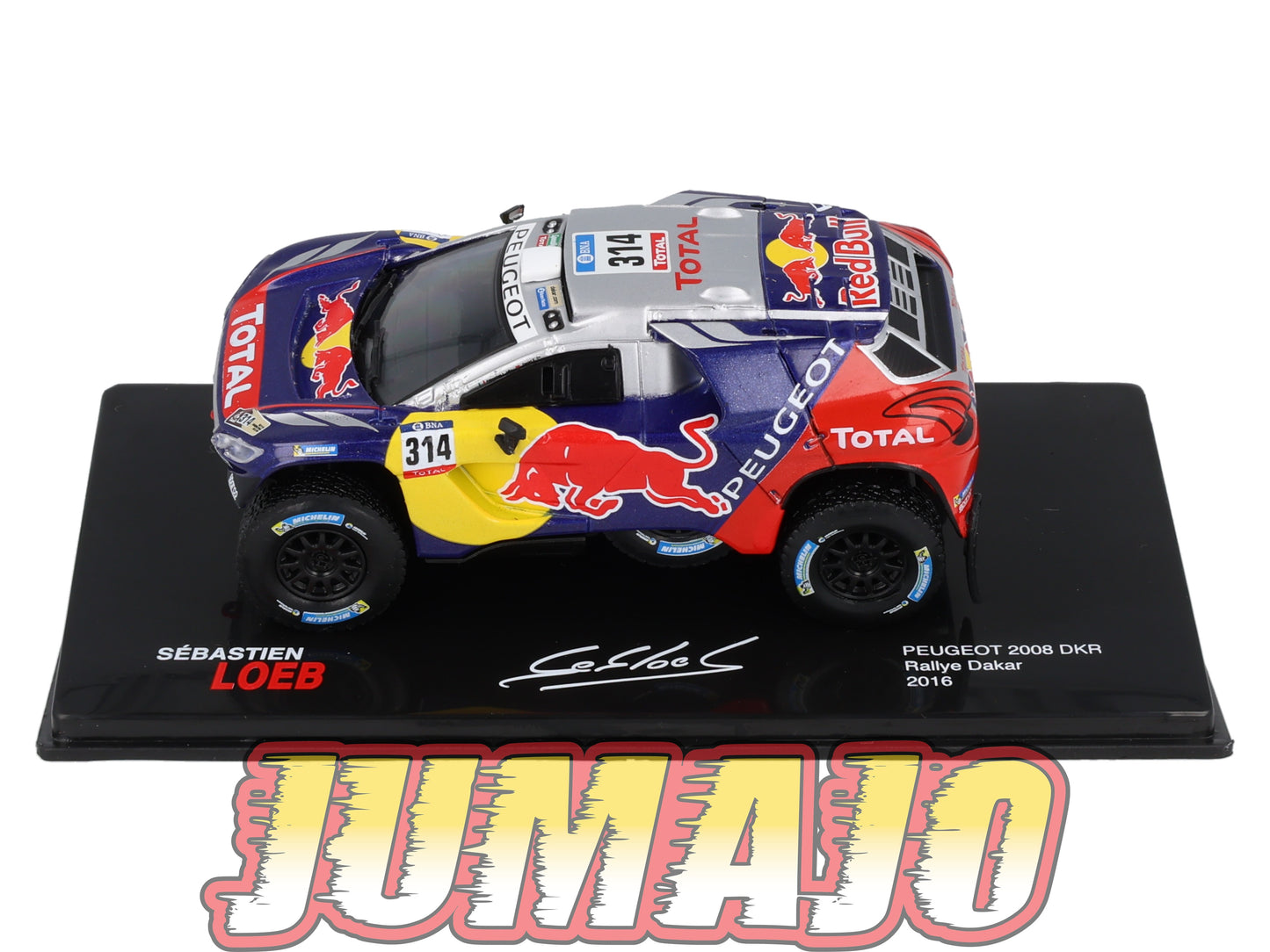RSL1 Voiture 1/43 IXO Altaya Rallye Sebastien Loeb PEUGEOT 2008 DKR 2016 #314