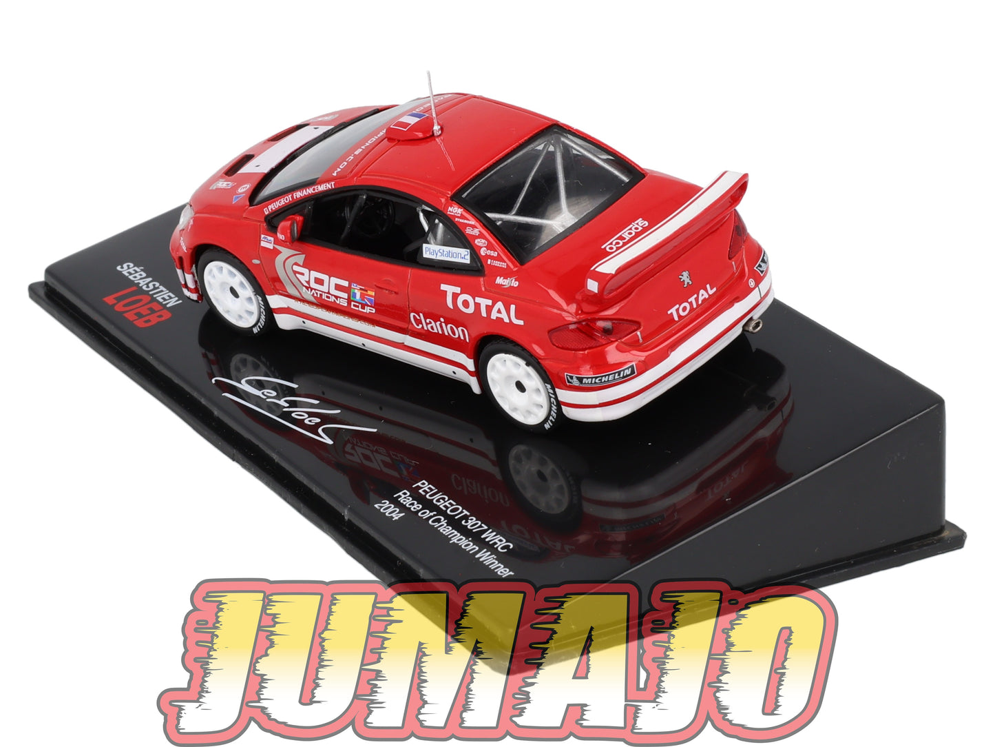 RSL25 Voiture 1/43 IXO Altaya Rallye Sebastien Loeb PEUGEOT 307 WRC 2004 Race Of Champion Winner