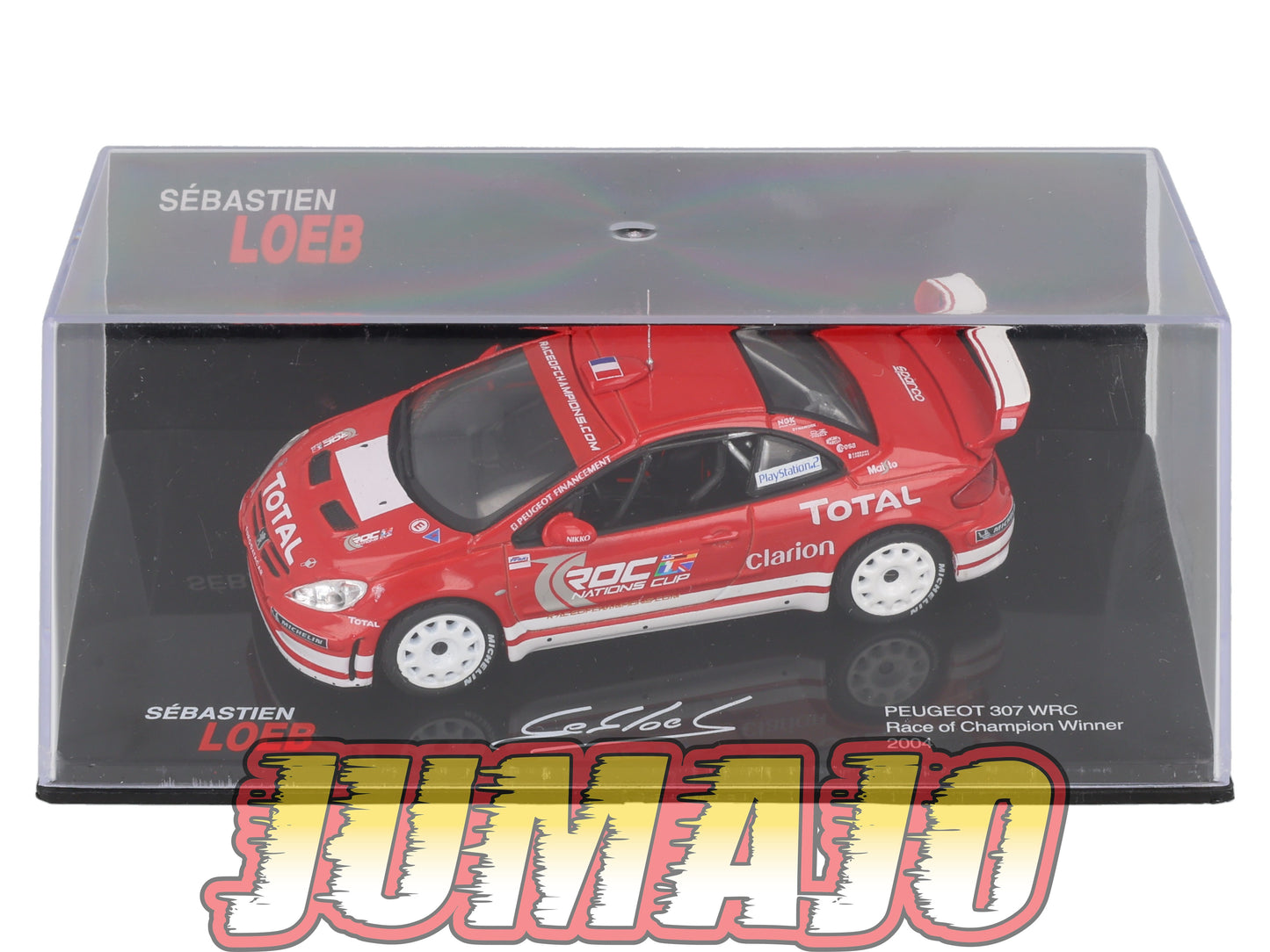 RSL25 Voiture 1/43 IXO Altaya Rallye Sebastien Loeb PEUGEOT 307 WRC 2004 Race Of Champion Winner