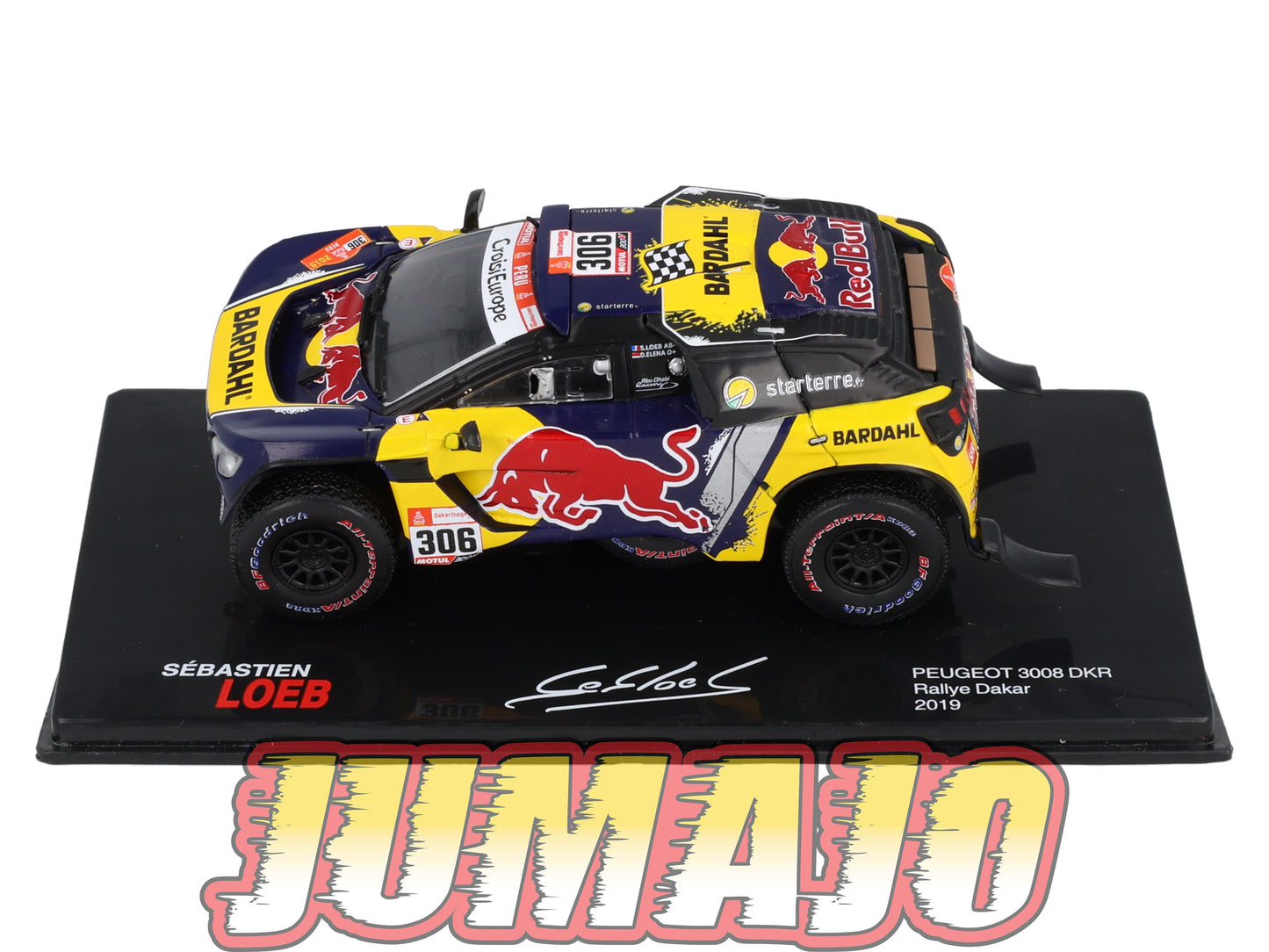 RSL28 Voiture 1/43 IXO Altaya Rallye Sebastien Loeb PEUGEOT 3008 DKR 2019 #306 Rallye Dakar