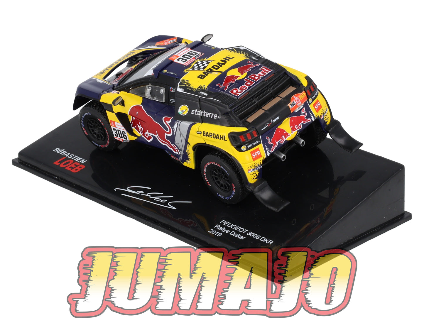 RSL28 Voiture 1/43 IXO Altaya Rallye Sebastien Loeb PEUGEOT 3008 DKR 2019 #306 Rallye Dakar