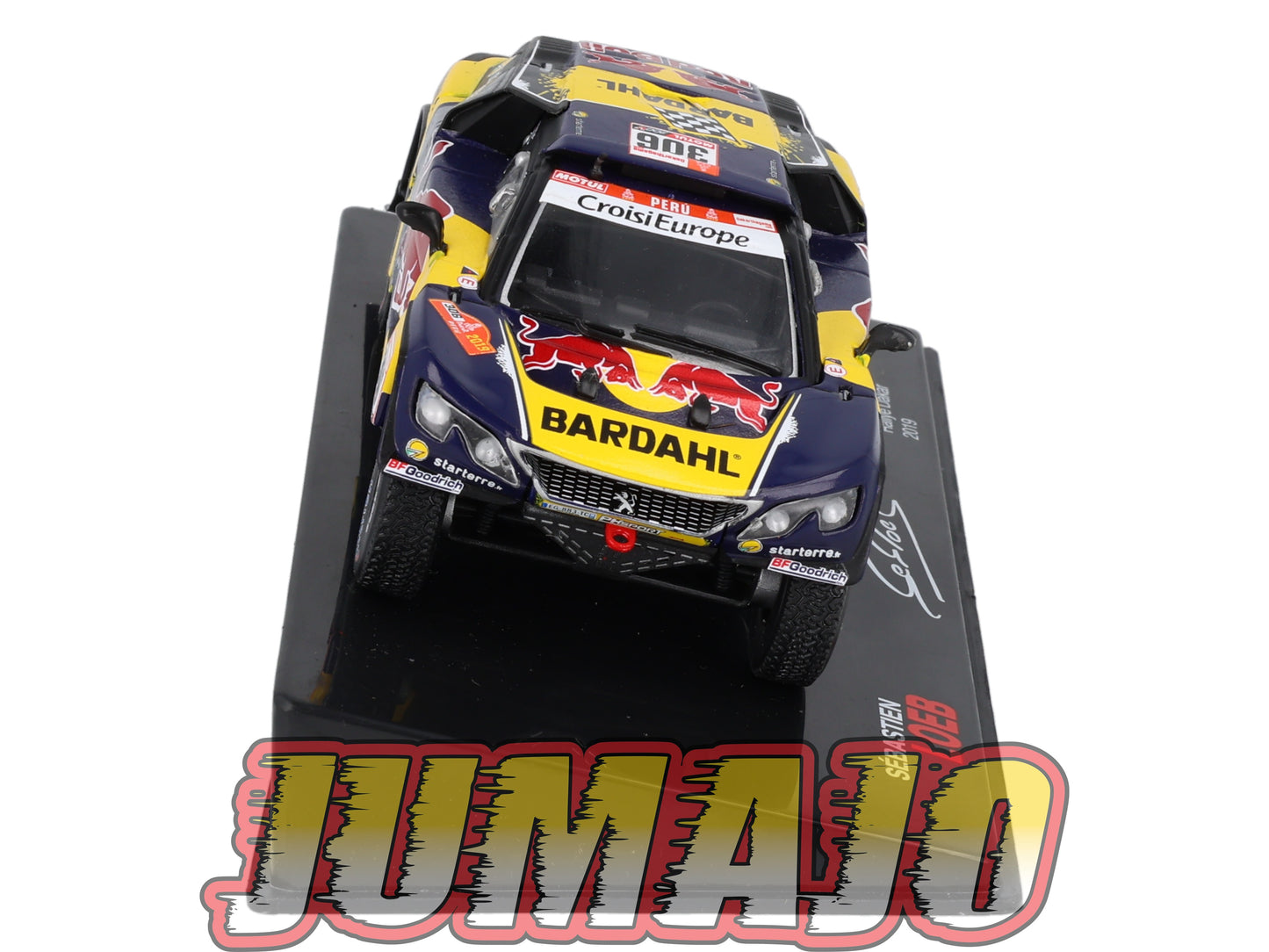 RSL28 Voiture 1/43 IXO Altaya Rallye Sebastien Loeb PEUGEOT 3008 DKR 2019 #306 Rallye Dakar